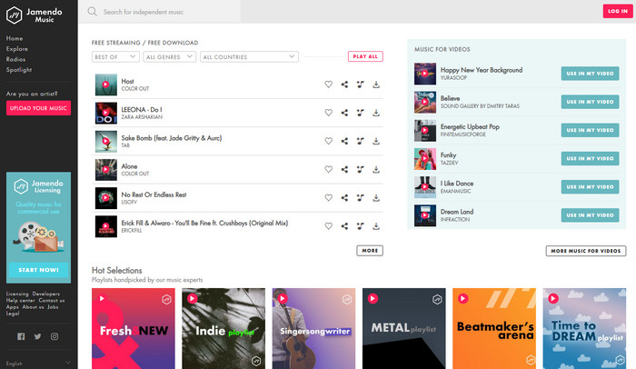 学校で音楽を聴ける無料サイト-Jamendo
