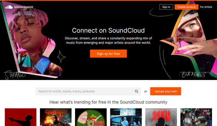 学校で音楽を聴ける無料サイト-SoundCloud