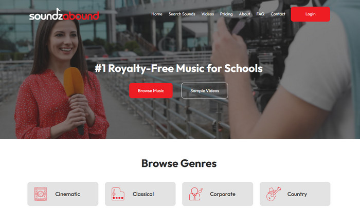 学校で音楽を聴ける無料サイト-Soundzabound